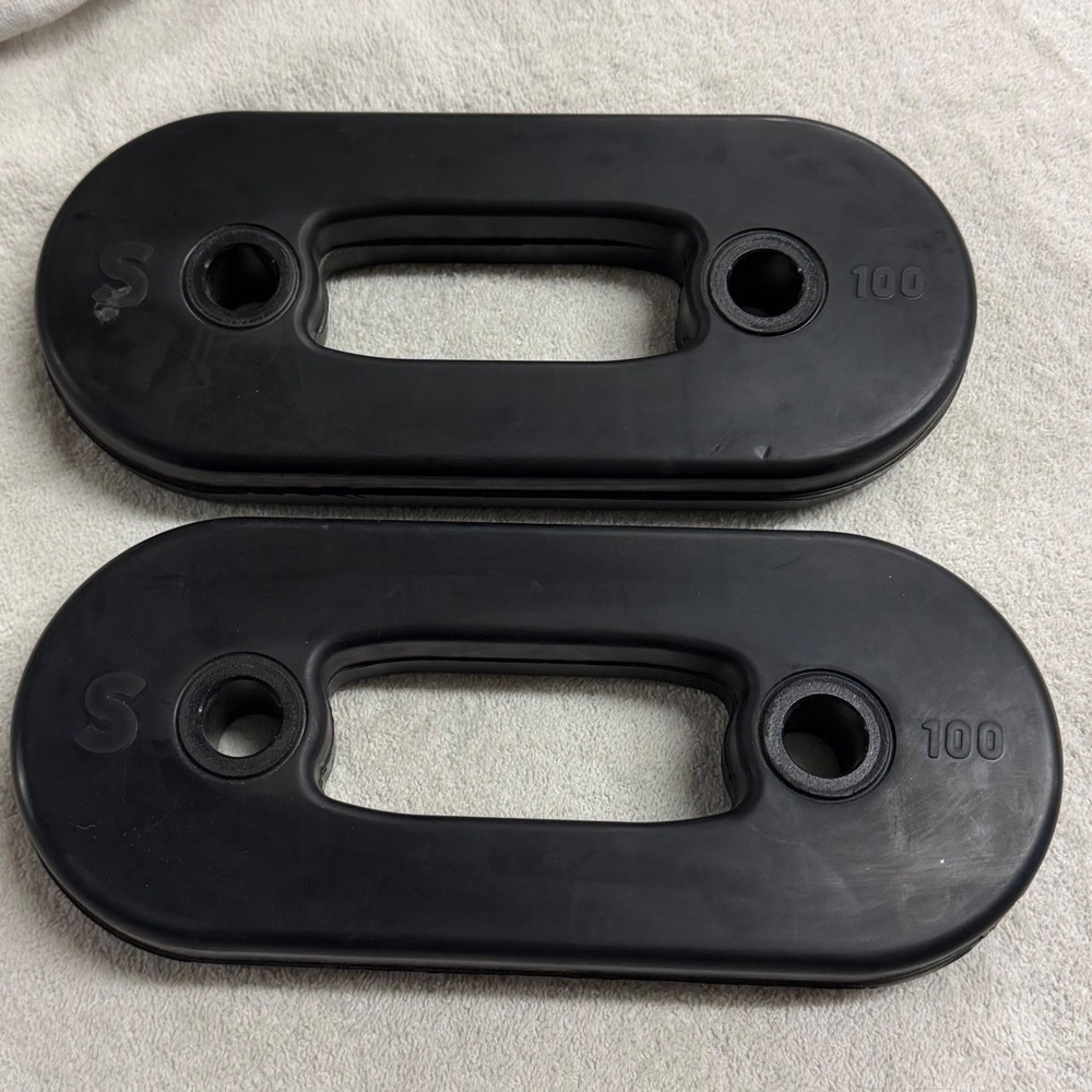 Soloflex Weight Bands Black 100lb Gym Equipment Set of 2